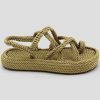 Women Mumka Shoes | Beige Toe Nomadic Sandals