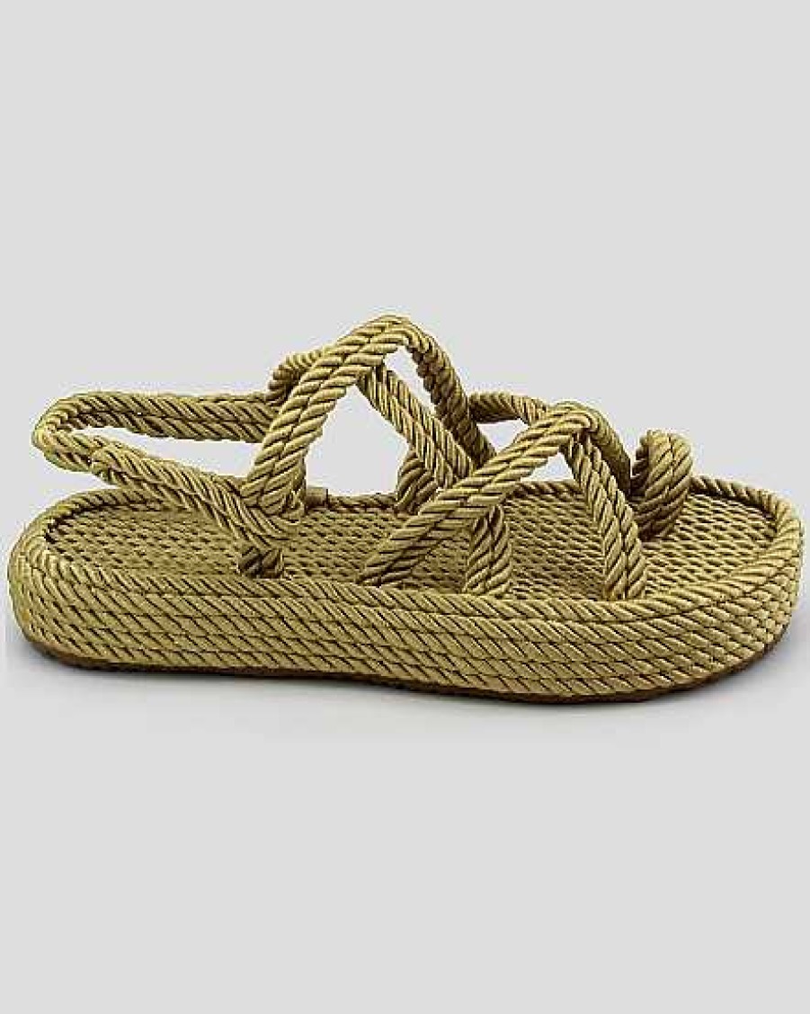 Women Mumka Shoes | Beige Toe Nomadic Sandals