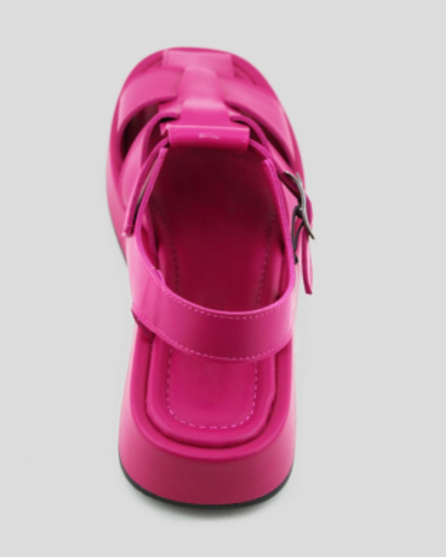 Women Mumka Shoes | Fuchsia Jellyfish Sandals