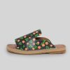 Women Mumka Shoes | Ladybug Salute Black Sandals