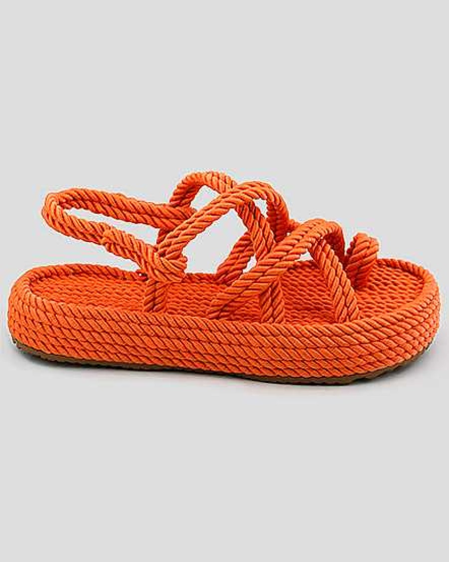 Women Mumka Shoes | Nomadic Sandals Toe Orange