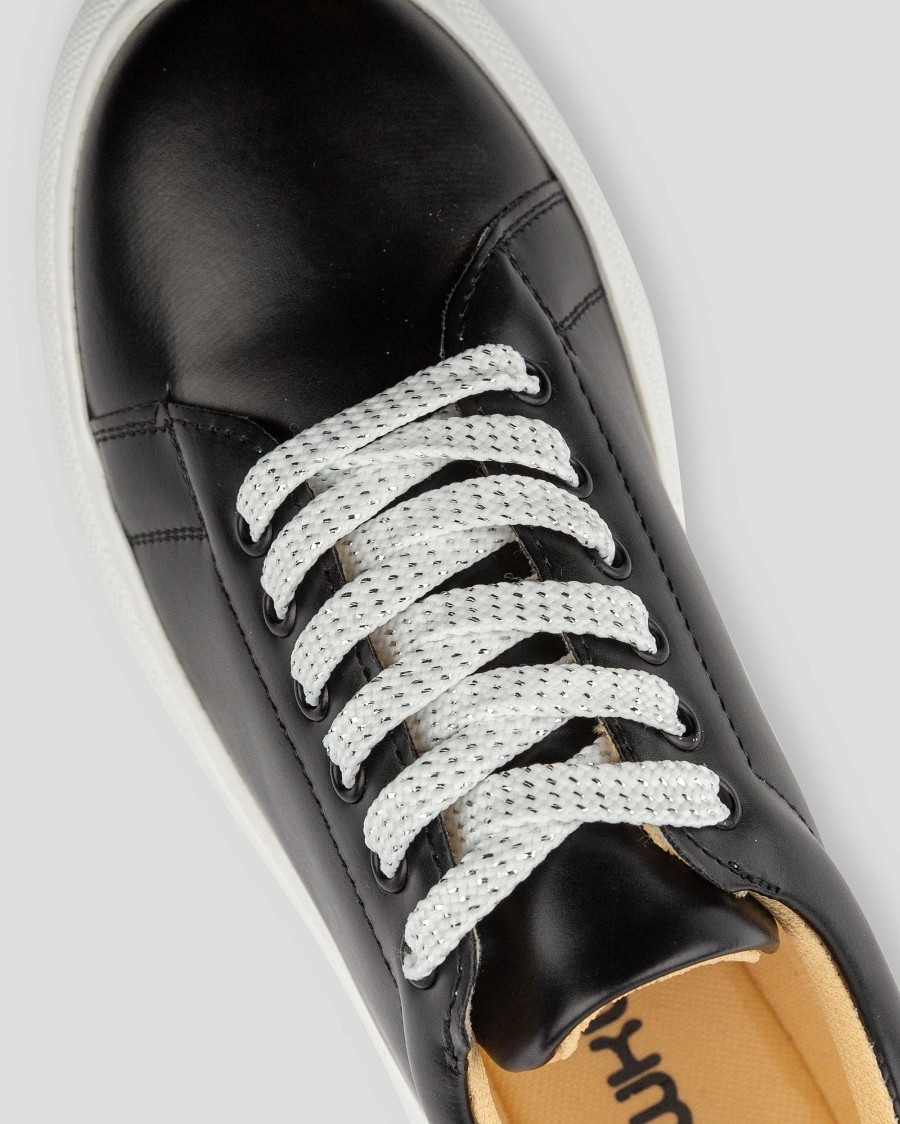 Laces Mumka Shoes | White Shoelaces With Silver Shines