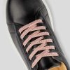 Laces Mumka Shoes | Pink Shoelaces With Silver Glitters