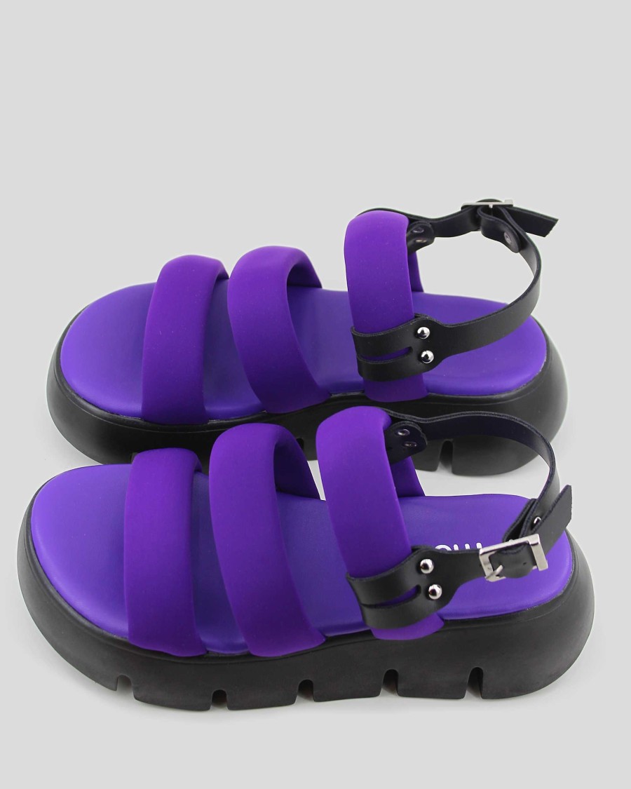 Women Mumka Shoes | Gross Purple Sandals