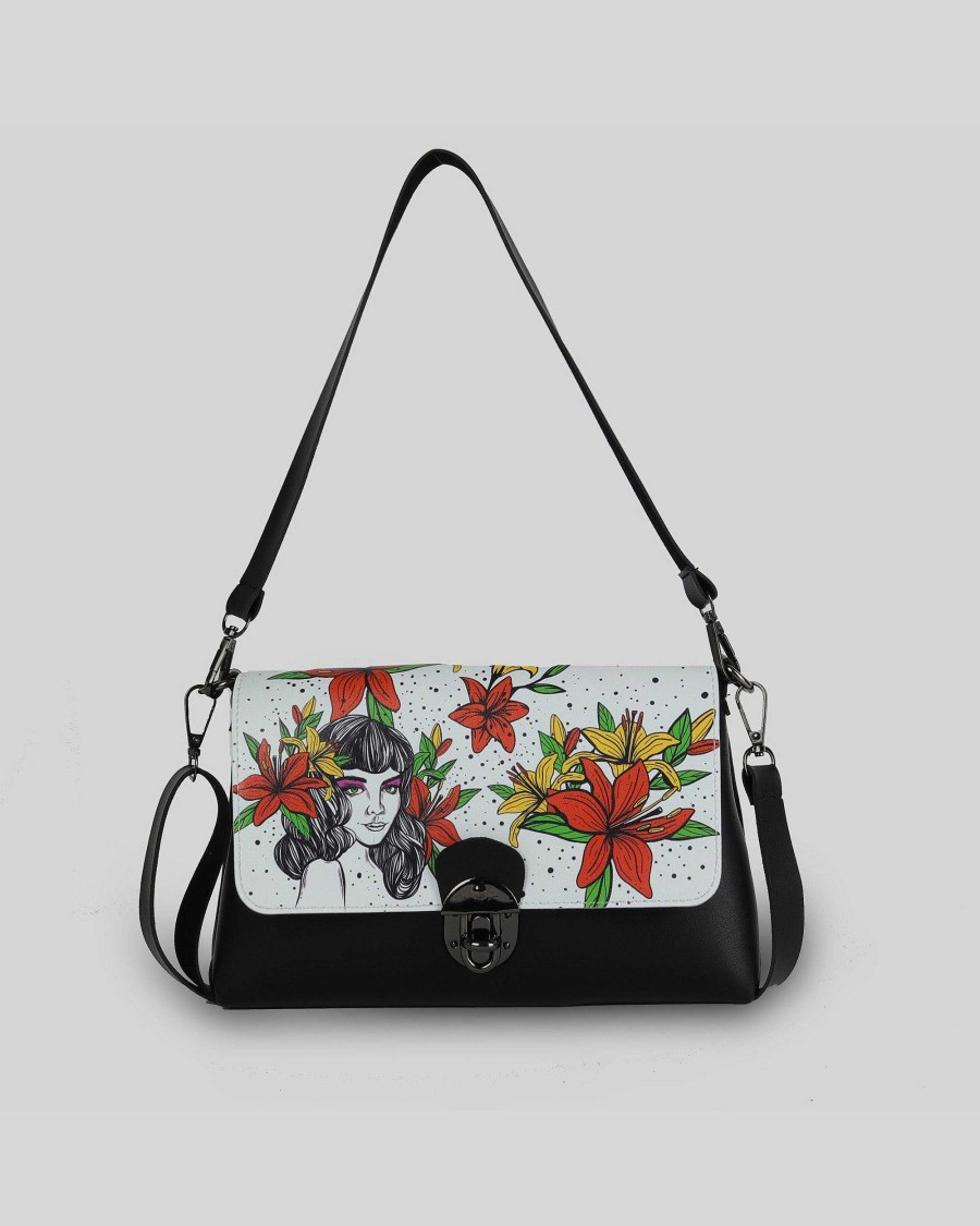 Women Mumka Shoes | Crossbody Bag Girl Flowers