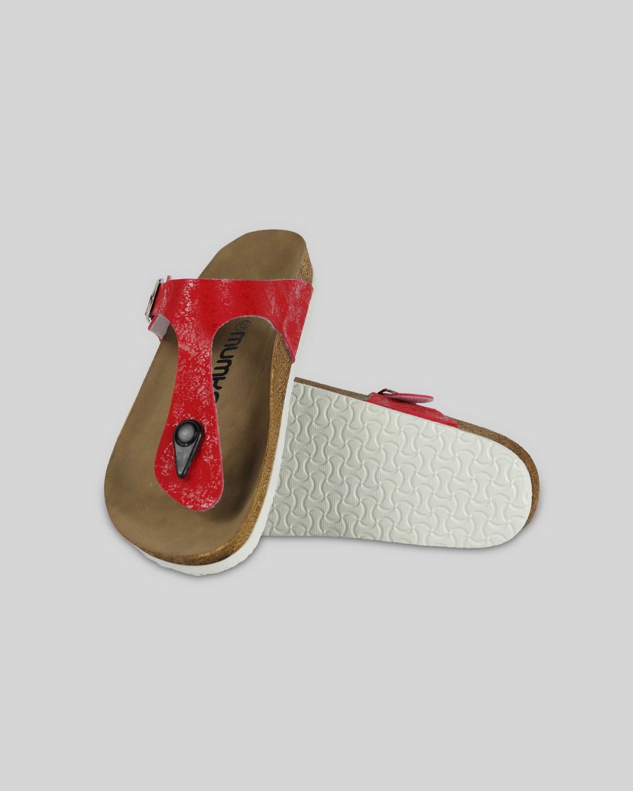 Women Mumka Shoes | Red Special Sandals