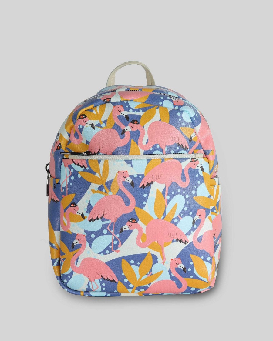 Women Mumka Shoes | Mini Flamingos Backpack