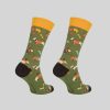 Socks Mumka Shoes | Puppy Khaki Men Socks Size 41-46