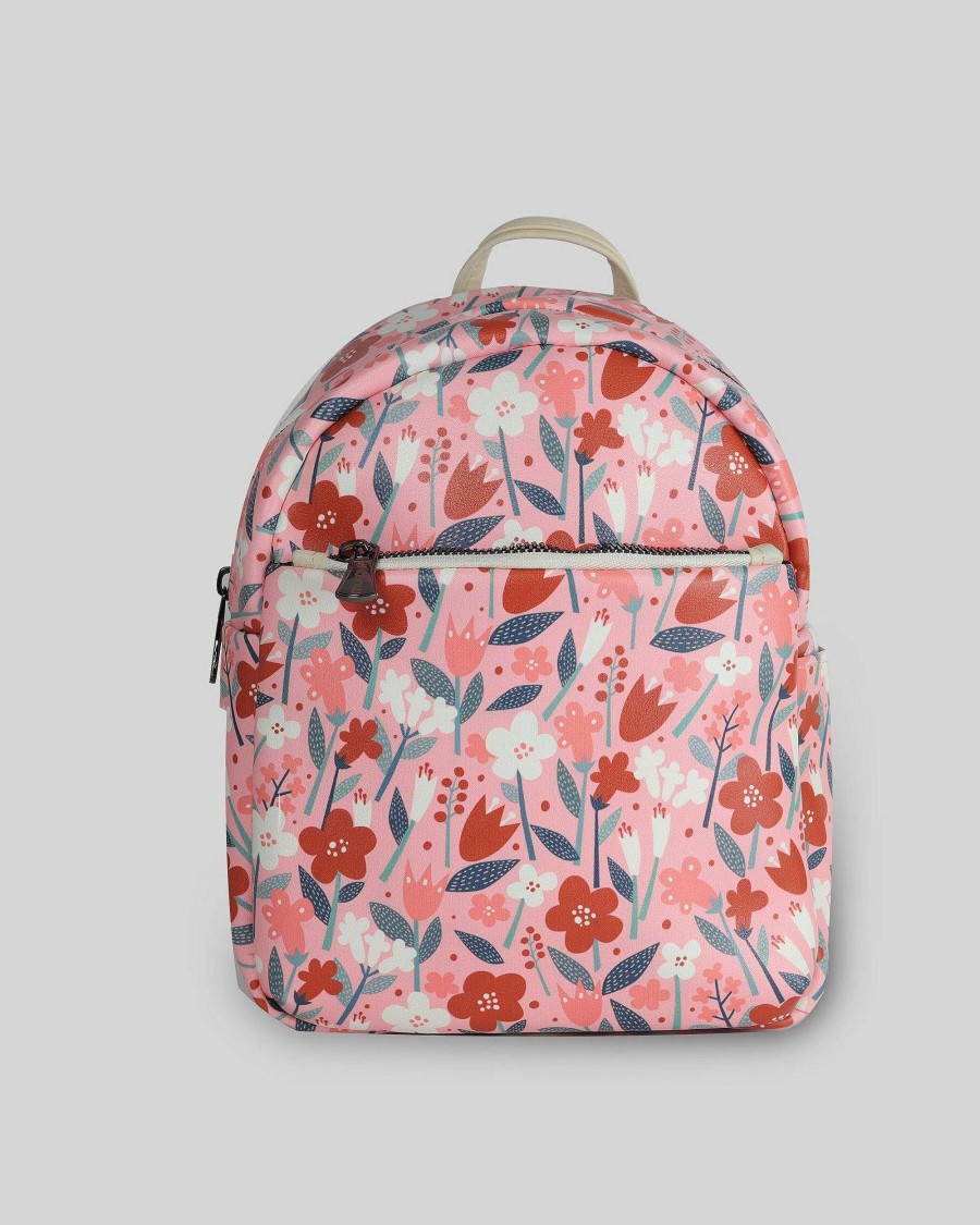 Women Mumka Shoes | Pink Mini Garden Backpack