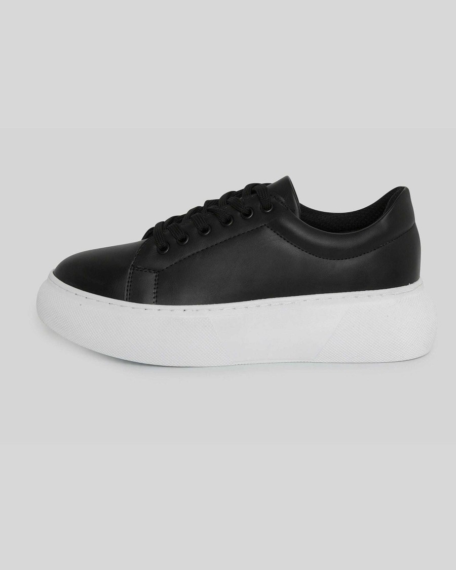 Women Mumka Shoes | Black Sneakers