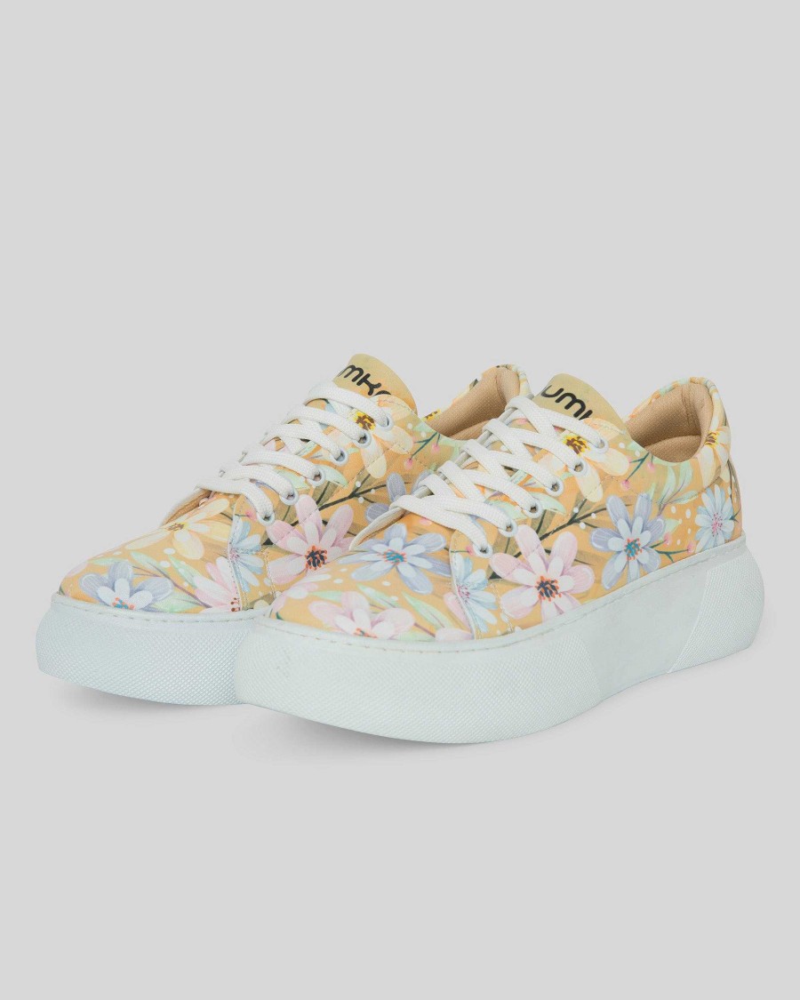 Women Mumka Shoes | Flower Power Sneakers