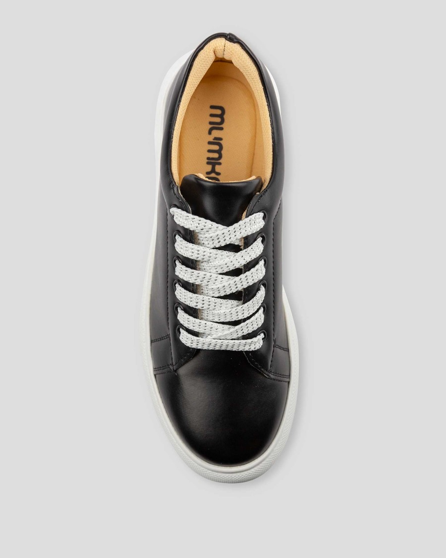 Laces Mumka Shoes | White Shoelaces With Silver Shines