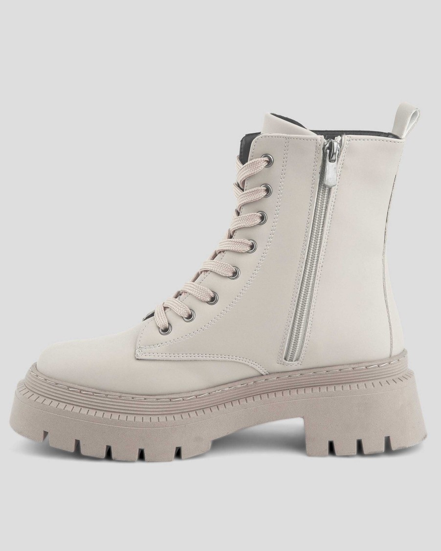 Women Mumka Shoes | Boots White