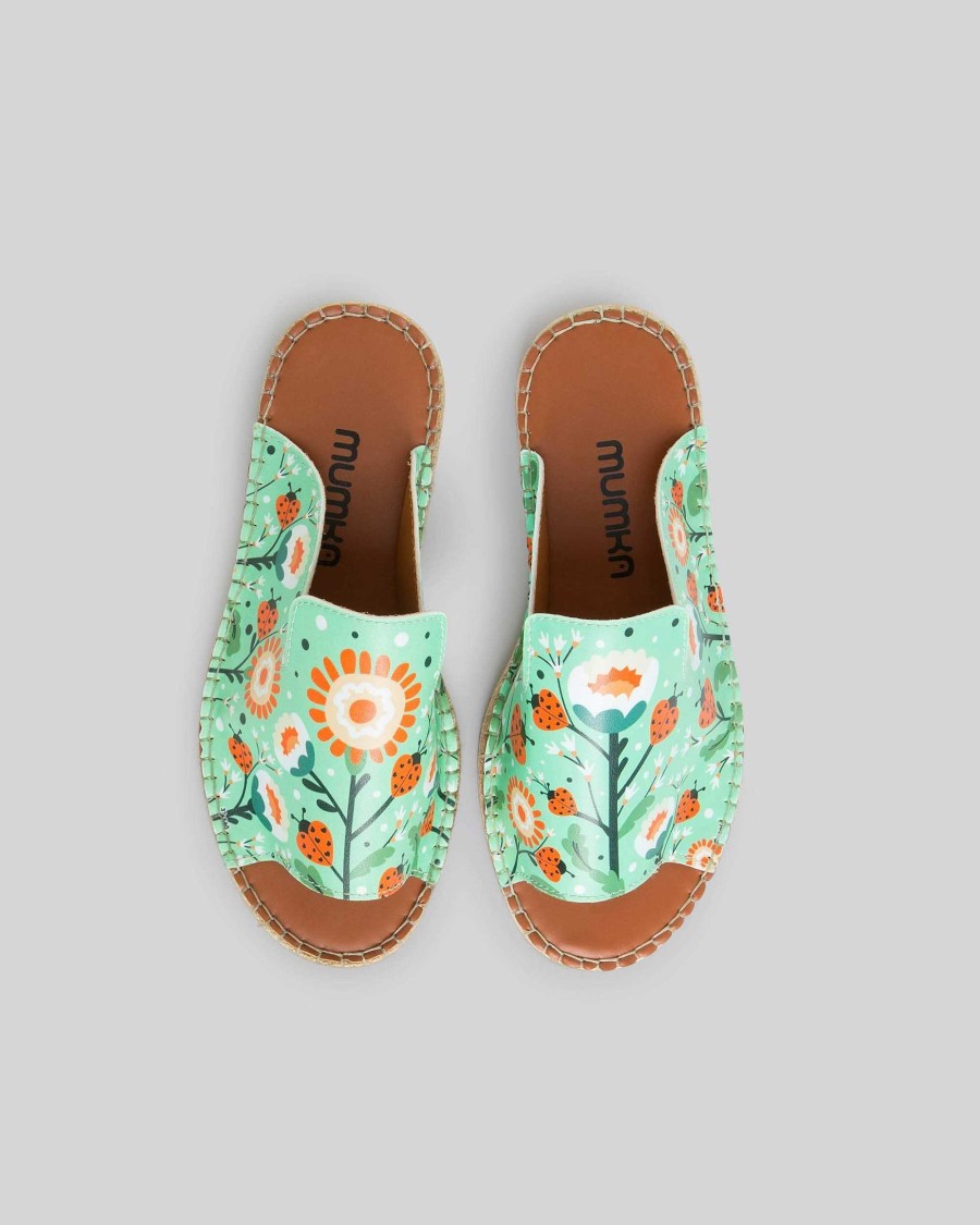 Women Mumka Shoes | Ladybugs And Flowers Sandals