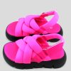 Women Mumka Shoes | Cross Fuchsia Sandals