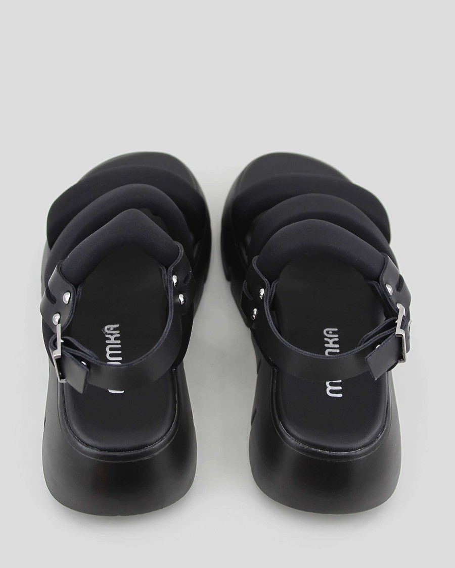 Women Mumka Shoes | Gross Sandals Black