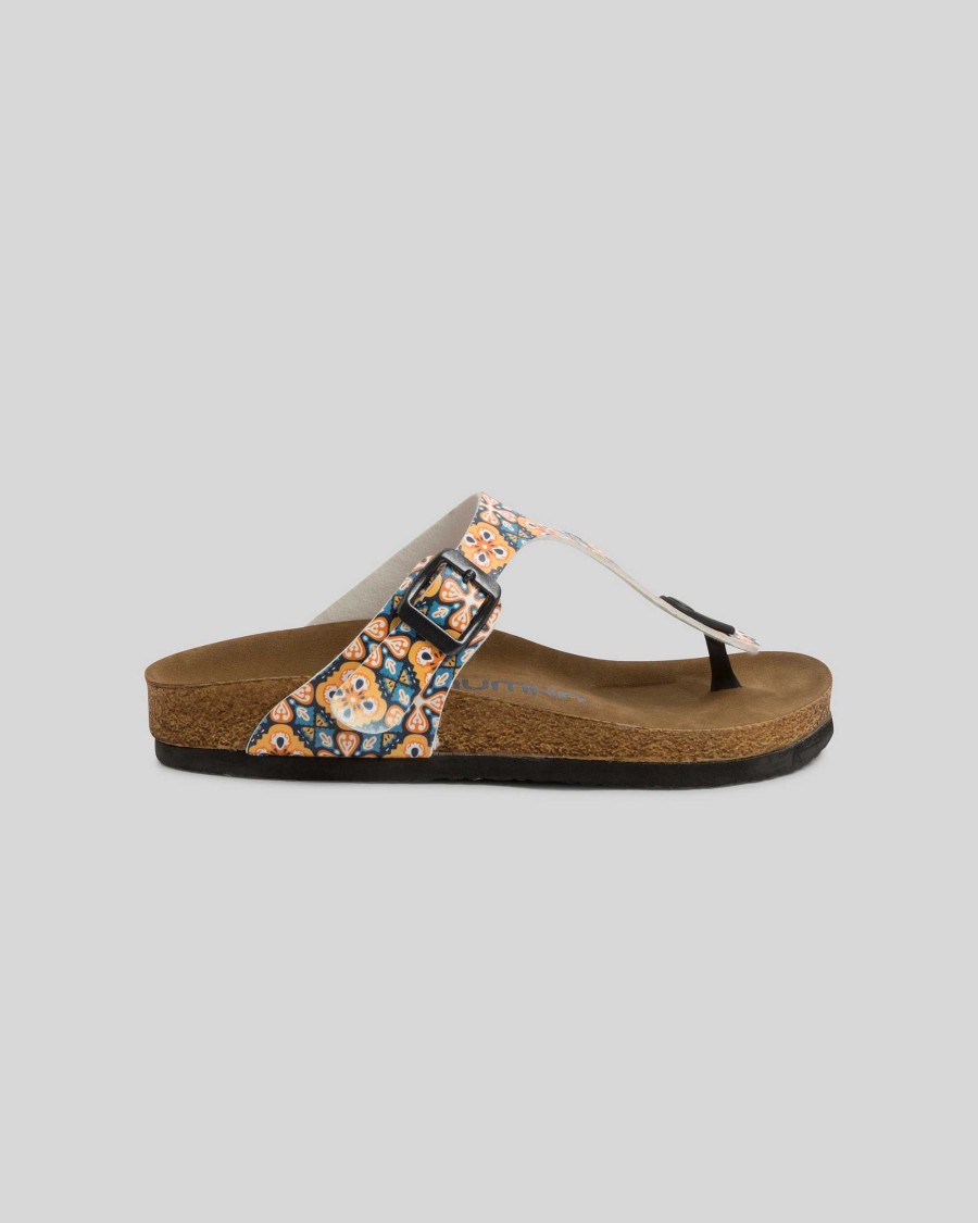 Women Mumka Shoes | Portuguese Tiles Sandals