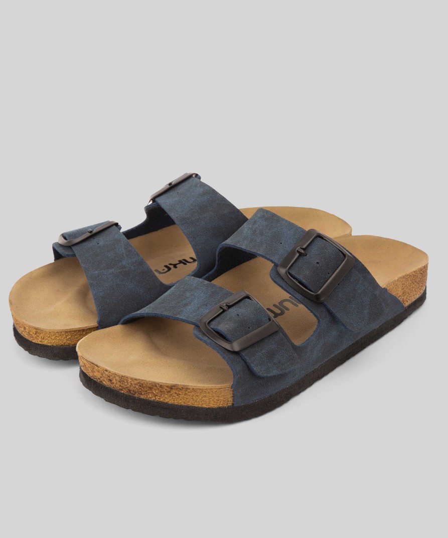 Women Mumka Shoes | Dark Blue Strap Sandals