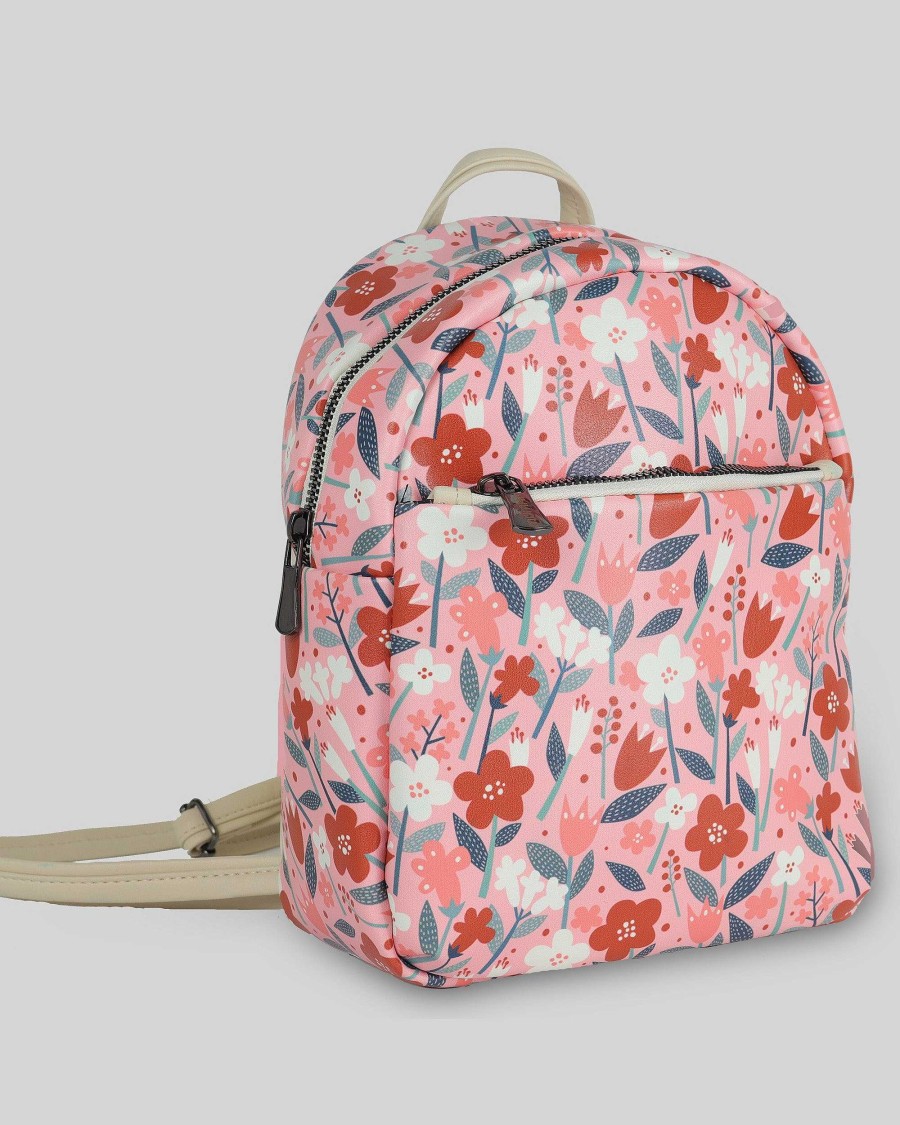 Women Mumka Shoes | Pink Mini Garden Backpack