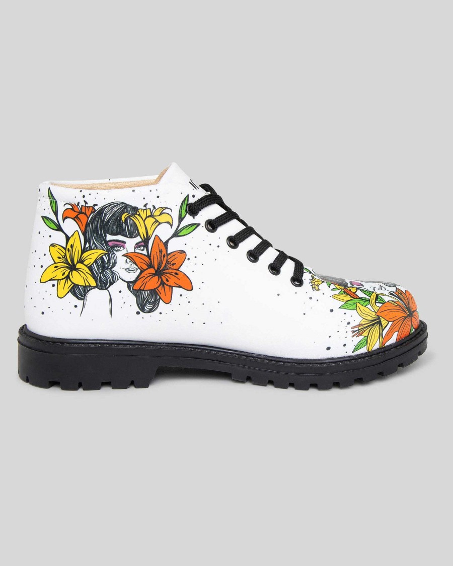 Women Mumka Shoes | Flower Girl Ankle Boots