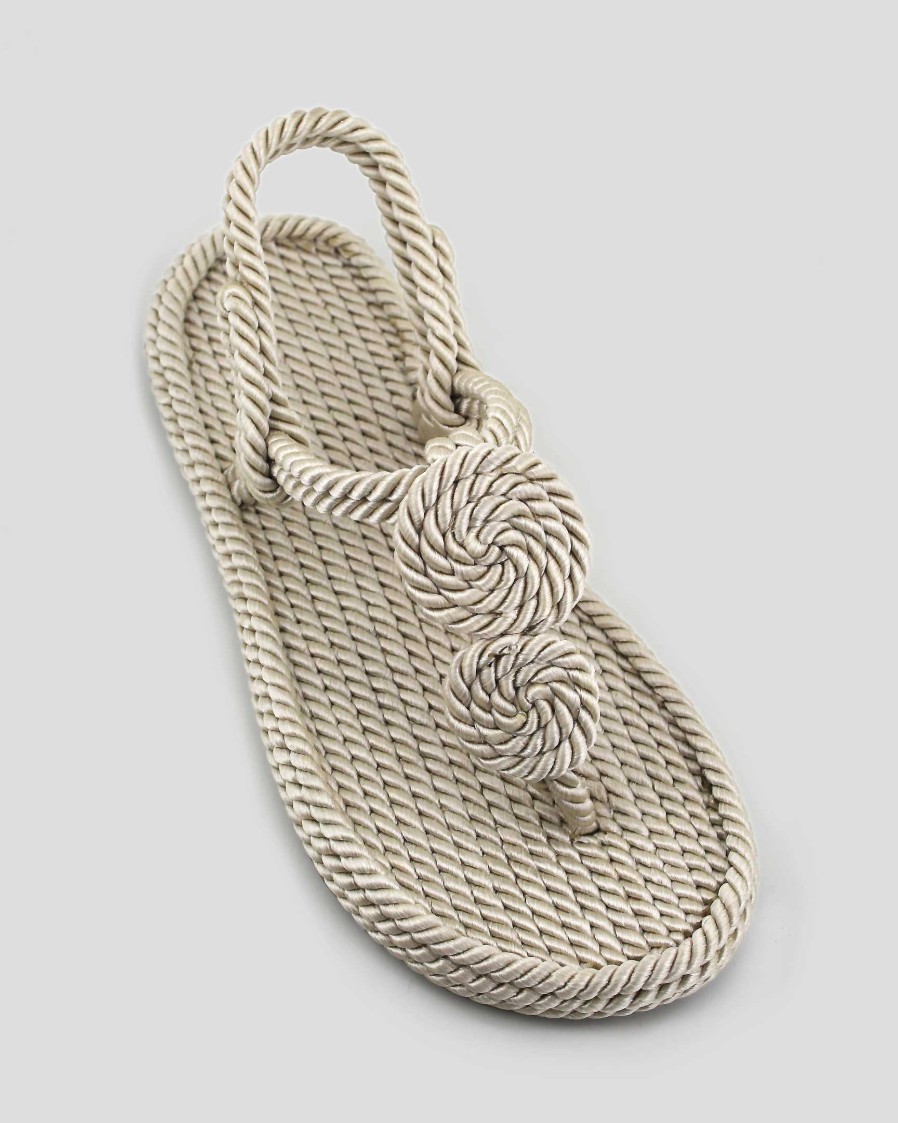 Women Mumka Shoes | White Circles Nomadic Sandals