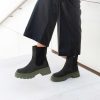 Women Mumka Shoes | Khaki Chelsea Boots