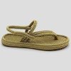 Women Mumka Shoes | Beige Crossed Nomadic Sandals