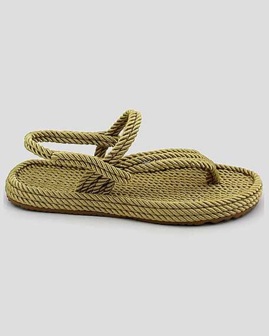 Women Mumka Shoes | Beige Crossed Nomadic Sandals