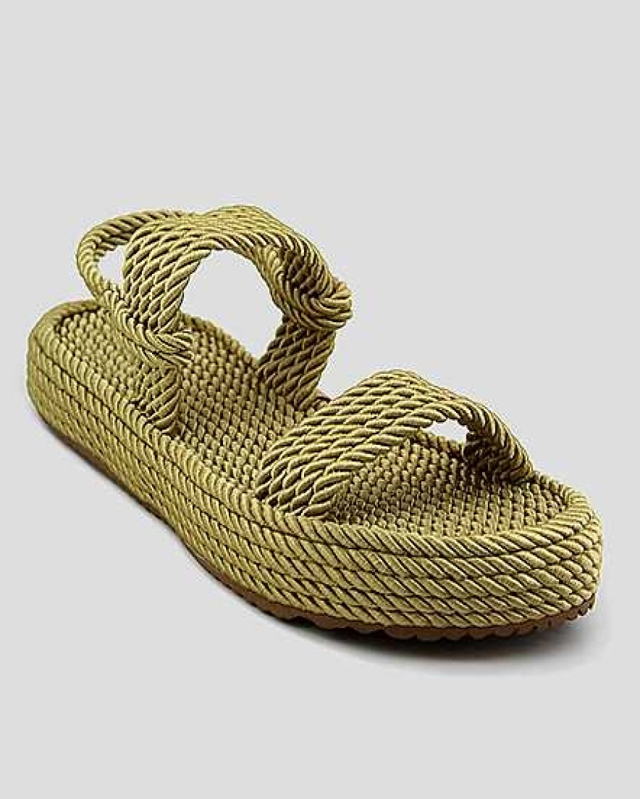 Women Mumka Shoes | Beige Strap Nomadic Sandals