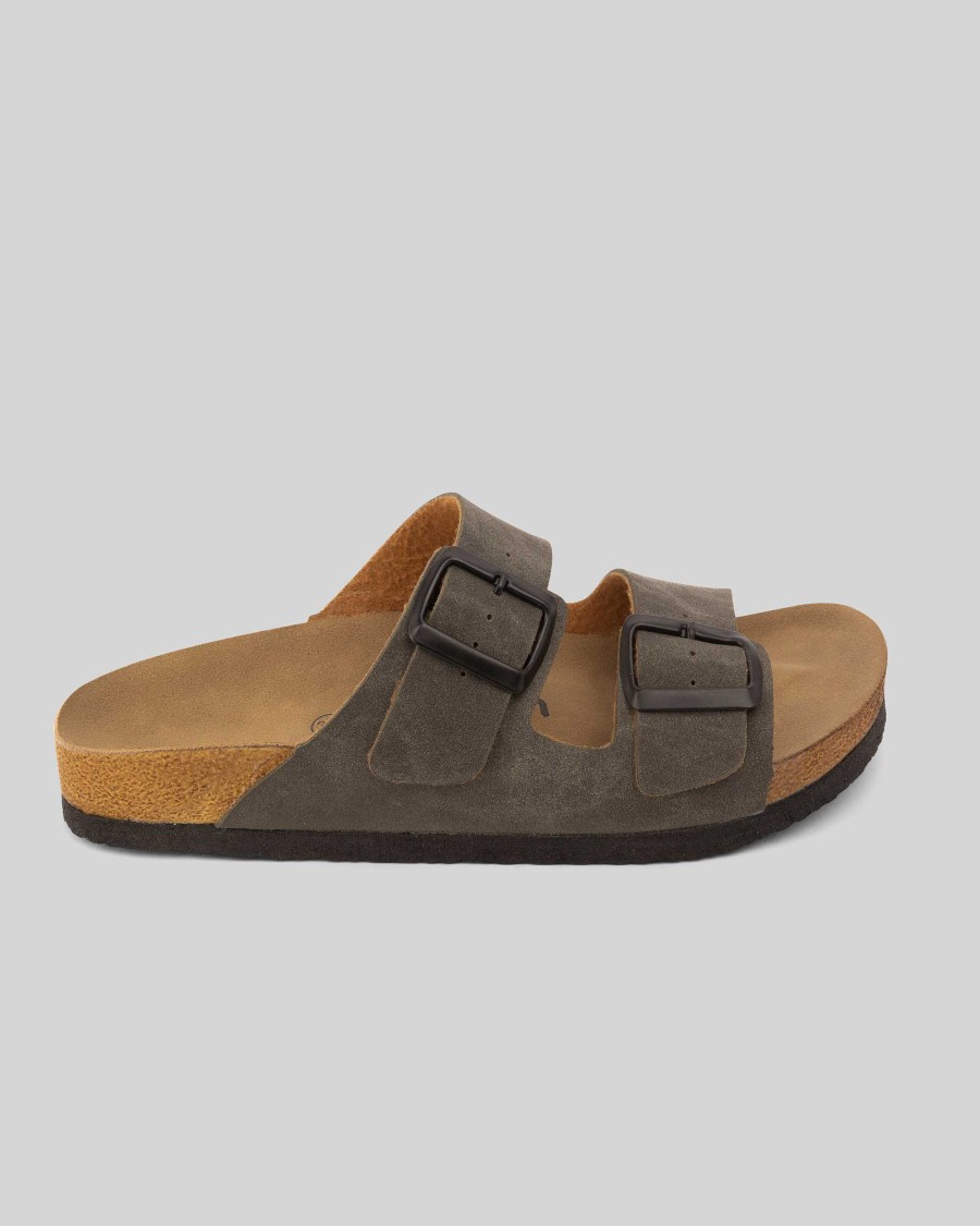 Women Mumka Shoes | Khaki Strap Sandals