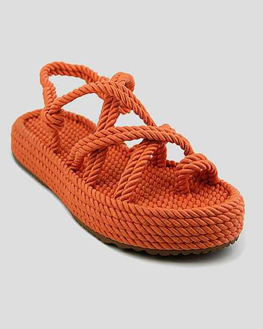 Women Mumka Shoes | Nomadic Sandals Toe Orange