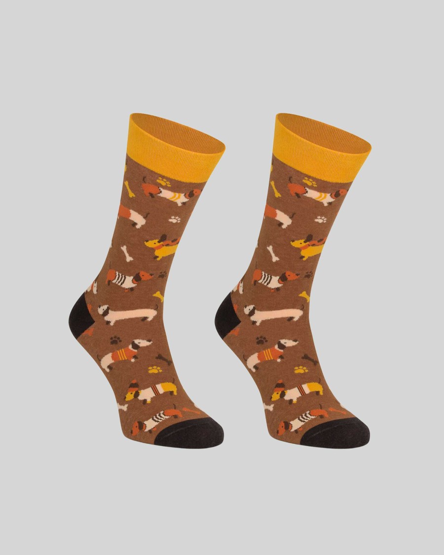 Socks Mumka Shoes | Puppy Brown Socks Size 36-41