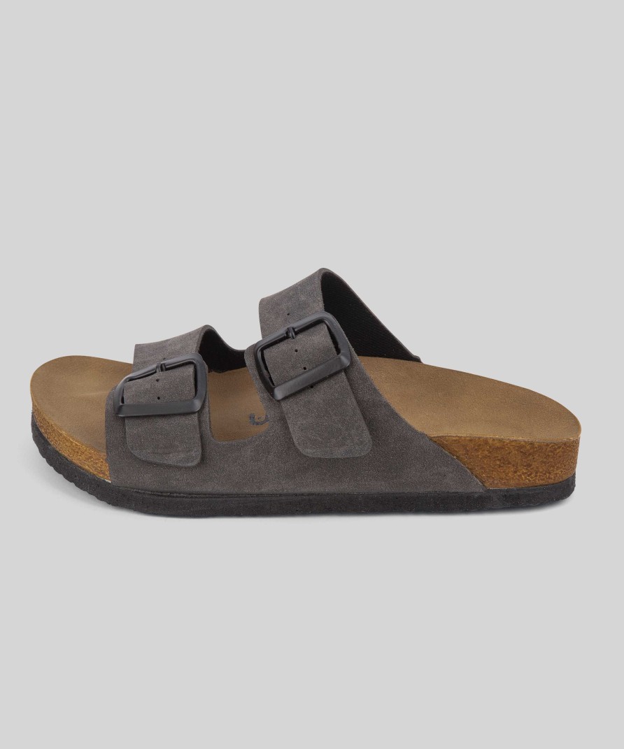 Women Mumka Shoes | Anthracite Strap Sandals