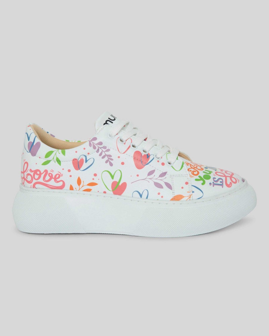 Women Mumka Shoes | All You Need Is Love Sneakers