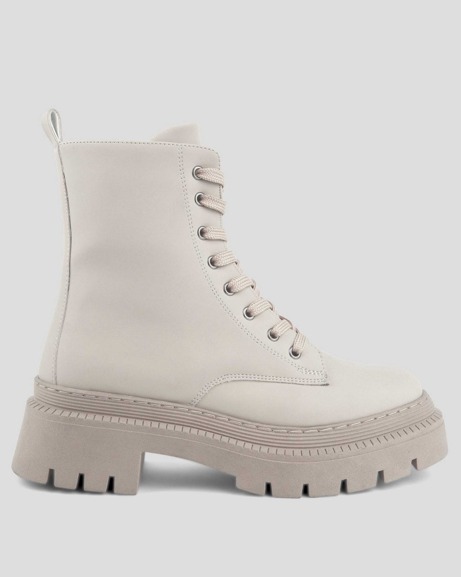 Women Mumka Shoes | Boots White